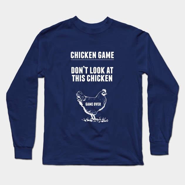 Chicken Game T-Shirt Long Sleeve T-Shirt by dumbshirts